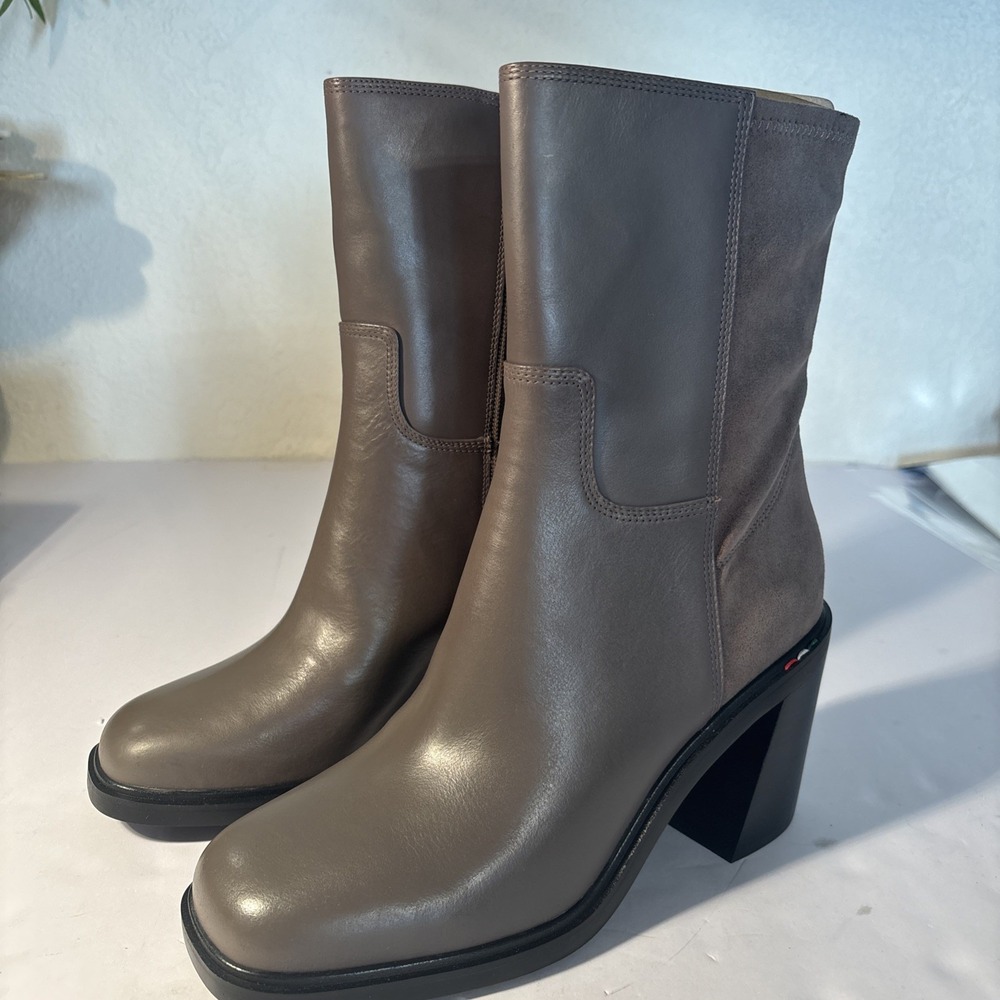 Franco Sarto Women's Penelope‎ Mid Calf Chunky Heel Boot